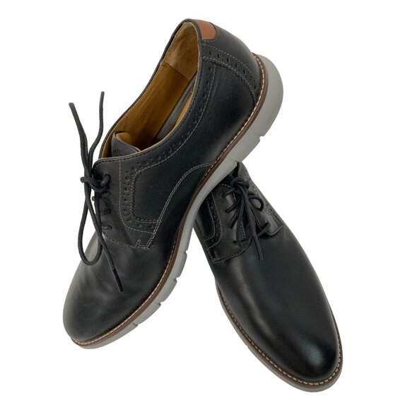 Johnston & Murphy Mens Holden Leather Memory Foam Shoes Size 11M Black 7926 EUC - Picture 6 of 14